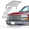 imageAPS Compatible with Chevy Silverado 1500 19992002 ampamp 0006 Suburban Tahoe Full Face Main Upper Stainless Steel SS Chrome Horizontal Billet Front Grill Grille Insert C85025A