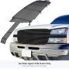 imageAPS Compatible with Chevy Silverado 1500 20032005 ampamp 0304 2500 3500 ampamp 0206 Avalanche Without Body Cladding Main Upper Stainless Steel SS Chrome Horizontal Billet Front Grill Grille Insert C85026ABlack