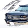 imageAPS Compatible with Chevy Silverado 1500 2500 3500 19992000 ampamp Suburban Tahoe 0006 Main Upper Stainless Steel SS Black Billet Front Grill Grille Insert C65701HChrome