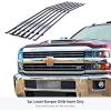 imageAPS Compatible with Chevy Silverado 2500 HD 3500 HD 20152019 Lower Bumper Stainless Steel SS Chrome Billet Front Grill Grille Insert C66319A