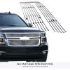imageAPS Compatible with Chevy Suburban Tahoe 20152020 Honeycomb Bar Style Main Upper Stainless Steel SS Chrome Billet Front Grill Grille Insert C66320AChrome