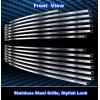 imageAPS Compatible with Dodge Ram 19942001 Main Upper Stainless Steel Chrome 8x6 Billet Front Grill Grille Insert D65721C