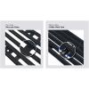 imageAPS Compatible with Ford Mustang 20052009 V6 Main Upper Lower Bumper Stainless Steel SS Black Billet Front Grill Grille Insert Combo F67810HBlack