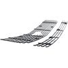 imageAPS Compatible with Ford Mustang 20052009 V6 Main Upper Lower Bumper Stainless Steel SS Black Billet Front Grill Grille Insert Combo F67810HSilver