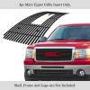 imageAPS Compatible with GMC Sierra 1500 20072013 ampamp 0710 Sierra Denali New Body with Logo Show Main Upper Stainless Steel Black 8x6 Horizontal Billet Front Grill Grille Insert G66474JBlack