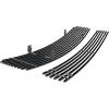 imageAPS Compatible with Nissan Maxima 20092014 Main Upper Lower Bumper Stainless Steel SS Black Billet Front Grill Grille Insert Combo N87774H