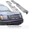 imageAPS Compatible with Nissan Xterra 20002001 Main Upper Chrome Horizontal Billet Grille Grill Insert N65436AChrome