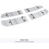 imageAPS Compatible with Ram 1500 20132018 ampamp 1921 1500 Classic Honeycomb Style Only Main Upper Stainless Steel SS Black Billet Front Grill Grille Insert D65919HChrome