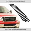 imageAPS Premium Stainless Steel SS Black Billet Grille Grill Insert Compatible with Ford F150 2004 2005 Lower Bumper N19H15358F