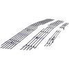 imageAPS Compatible with 2003 2004 2005 Chevy Silverado 1500 HD ampamp 0304 2500 2500HD 3500 ampamp 0206 Avalanche Main Upper Top Bumper Stainless Steel Chrome Billet Front Grill Grille Insert Combo C67675AChrome