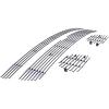 imageAPS Compatible with Chevy Avalanche Suburban Tahoe 20072014 Main Upper Tow Hook Stainless Steel Chrome 8x6 Billet Front Grill Grille Insert Combo C67919C