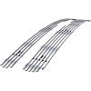 imageAPS Compatible with Chevy Silverado 1500 20072013 Main Upper Stainless Steel Black 8x6 Horizontal Billet Front Grill Grille Insert C65766JChrome