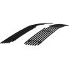 imageAPS Compatible with Chevy Silverado 3500HD 2500HD 20072010 Main Upper Stainless Steel SS Black Billet Front Grill Grille Insert C65774HBlack