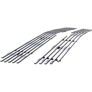 imageAPS Compatible with Chevy Silverado 1500 SS HD 20032005 ampamp 0304 2500 3500 ampamp 0206 Avalanche Without Body Cladding Main Upper Stainless Steel SS Chrome Billet Front Grill Grille Insert S18A71756C
