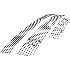 imageAPS Compatible with Chevy Silverado 2500 HD 3500 HD 20112014 Main Upper Lower Bumper Stainless Steel SS Chrome Billet Front Grill Grille Insert Combo C61031AChrome