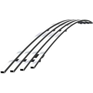 imageAPS Compatible with Dodge Ram 1500 20022008 ampamp 0209 Ram 2500 3500 Lower Bumper Stainless Steel SS Chrome Billet Front Grill Grille Insert D65375AChrome