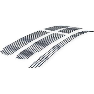 imageAPS Compatible with Dodge Ram 1500 2500 3500 20022005 Main Upper Lower Bumper Stainless Steel Chrome 8x6 Billet Front Grill Grille Insert Combo D67998CChrome