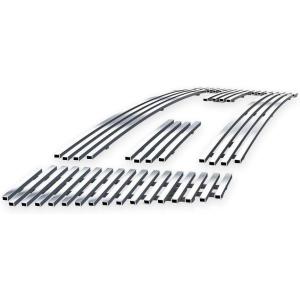 imageAPS Compatible with Ford F150 20042008 Bar Style Main Upper Stainless Steel SS Chrome Billet Front Grill Grille Insert F65726AChrome