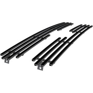 imageAPS Compatible with Nissan Xterra 20002001 Main Upper Chrome Horizontal Billet Grille Grill Insert N65436ABlack