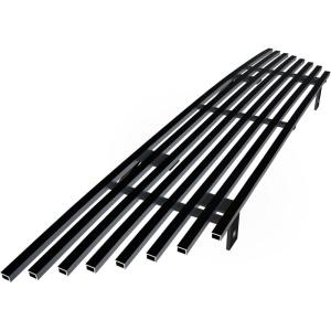 imageAPS Premium Stainless Steel Black 8x6 Horizontal Billet Grille Grill Insert Compatible with Ford Mustang 1999 2000 2001 2002 2003 2004 Main Upper N19J90068F