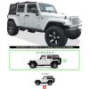 imageAPS 304 Stainless Steel Pocket Steps Running Boards Side Bars Compatible with Jeep Wrangler JK 20072018 4Door Factory sidesteps or Rock Rails Have to be RemovedBlack