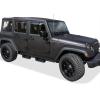 imageAPS 304 Stainless Steel Pocket Steps Running Boards Side Bars Compatible with Jeep Wrangler JK 20072018 4Door Factory sidesteps or Rock Rails Have to be RemovedBlack