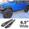imageAPS 304 Stainless Steel Side Steps Armor Compatible with Jeep Wrangler JK 20072018 4Door Nerf Bars Side Steps Side Bars