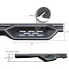 imageAPS Black 6 Inches Tubular Drop Down Style Nerf Bars Running Boards Compatible with Jeep Wrangler JK 20072018 4Door Factory sidesteps or Rock Rails Have to be RemovedBlack