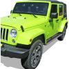 imageAPS Running Boards 6 inches Matte Black Compatible with Jeep Wrangler JK 20072018 4Door Factory sidesteps or Rock Rails Have to be Removed Stainless Steel Side Steps Side BarsStainless Steel Polished