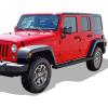 imageAPS Running Boards 6 inches Matte Black Compatible with Jeep Wrangler JK 20072018 4Door Factory sidesteps or Rock Rails Have to be Removed Stainless Steel Side Steps Side BarsBlack