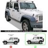 imageAPS Running Boards 6 inches Matte Black Compatible with Jeep Wrangler JK 20072018 4Door Factory sidesteps or Rock Rails Have to be Removed Stainless Steel Side Steps Side BarsAluminum Silver