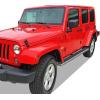 imageAPS Running Boards 6 inches Matte Black Compatible with Jeep Wrangler JK 20072018 4Door Factory sidesteps or Rock Rails Have to be Removed Stainless Steel Side Steps Side BarsAluminum Silver