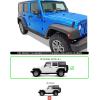 imageAPS Stainless Steel Black Powder Coated 5 inches Running Boards Nerf Bars Side Steps Compatible with Jeep Wrangler JK 20072018 4Door Factory sidesteps or Rock Rails Have to be RemovedAluminum Black