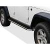 imageAPS Running Boards 6 inches Matte Black Compatible with Jeep Wrangler JK 20072018 4Door Factory sidesteps or Rock Rails Have to be Removed Stainless Steel Side Steps Side BarsPolished