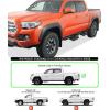 imageAPS Aluminum Drop Steps Running Boards for Selected Toyota Tacoma Double Cab Crew Cab Side Armor Drop StepIATIIT058BAluminum Black