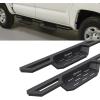 imageAPS Aluminum Drop Steps Running Boards for Selected Toyota Tacoma Double Cab Crew Cab Side Armor Drop StepIATIIT058BAluminum Black