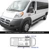 imageAPS Running Boards 5in Black Compatible with Ram ProMaster 20142025 Full Size Van 136 inches 159 inches Wheelbase 3Door Stainless Steel Nerf Bars Side Steps Side BarsSilver