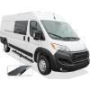 imageAPS Running Boards 5in Black Compatible with Ram ProMaster 20142025 Full Size Van 136 inches 159 inches Wheelbase 3Door Stainless Steel Nerf Bars Side Steps Side BarsSilver