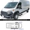 imageAPS Running Boards 5in Black Compatible with Ram ProMaster 20142025 Full Size Van 136 inches 159 inches Wheelbase 3Door Stainless Steel Nerf Bars Side Steps Side BarsAluminum Black
