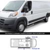 imageAPS Running Boards 5in Black Compatible with Ram ProMaster 20142025 Full Size Van 136 inches 159 inches Wheelbase 3Door Stainless Steel Nerf Bars Side Steps Side BarsAluminum Silver