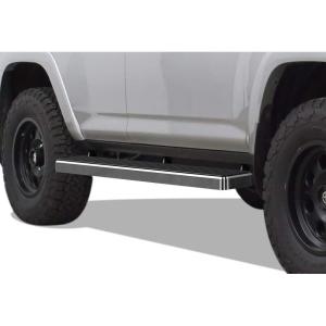 imageAPS 5in Stainless Steel Black Running Boards Compatible with Toyota 4Runner 20142024 SR5 ampamp 1424 TRD Pro ampamp 1724 TRD OffRoad Nerf Bars Side StepsStainless Steel Polished