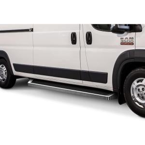 imageAPS Running Boards 5in Black Compatible with Ram ProMaster 20142025 Full Size Van 136 inches 159 inches Wheelbase 3Door Stainless Steel Nerf Bars Side Steps Side BarsAluminum Silver