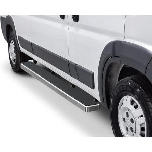 imageAPS Running Boards 5in Black Compatible with Ram ProMaster 20142025 Full Size Van 136 inches 159 inches Wheelbase 3Door Stainless Steel Nerf Bars Side Steps Side BarsSilver
