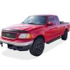 imageAPS Running Boards 5inch Black Compatible with Ford F150 19992003 Super Cab 4Door Include 04 Heritage ampamp F250LD 19992003 3Door Light Duty ONLY Stainless Steel Nerf Bars Side Steps Side BarsAluminum Black