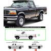 imageAPS Running Boards 6 inches Compatible with Ford FSeries Bronco 19801996 Regular Cab Will Not Fit Factory Reinforced Heavy Duty Frames 304 Stainless Steel Nerf Bars Side Steps Side BarsBlack