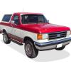 imageAPS Running Boards 6 inches Compatible with Ford FSeries Bronco 19801996 Regular Cab Will Not Fit Factory Reinforced Heavy Duty Frames 304 Stainless Steel Nerf Bars Side Steps Side BarsAluminum Black
