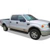 imageAPS Running Boards Nerf Bars Side Steps Step Bars Compatible with Ford F150 20042008 SuperCrew Cab Exclude 04 Heritage Edition Silver 5in 304 Stainless SteelAluminum Black