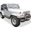 imageAPS Running Boards Nerf Bars Side Steps Step Bars Compatible with Jeep Wrangler 19872006 Stainless Steel Black Powder Coated 5 inchesAluminum Silver