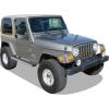 imageAPS Running Boards Nerf Bars Side Steps Step Bars Compatible with Jeep Wrangler 19872006 Stainless Steel Black Powder Coated 5 inchesAluminum Silver