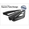 imageAPS Running Boards Nerf Bars Side Steps Step Bars Compatible with Jeep Wrangler 19872006 Stainless Steel Black Powder Coated 5 inchesStainless Steel